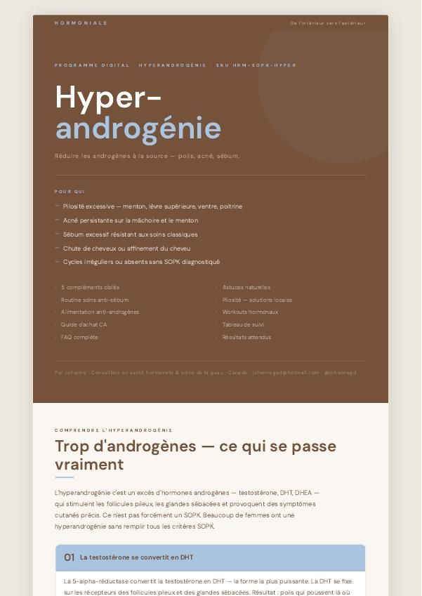 Hyperandrogénie — extrait 1 du guide