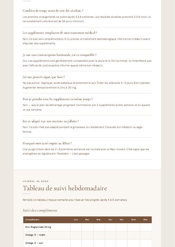 Acné Hormonale — extrait 4 du guide